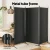 Artiss 3 Panel Room Divider Screen 260x180cm Black Fabric, Foldable, Lightweight, Metal Frame, Home Office Privacy