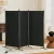 Artiss 3 Panel Room Divider Screen 260x180cm Black Fabric, Foldable, Lightweight, Metal Frame, Home Office Privacy