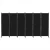Artiss 6 Panel Room Divider Screen 323cm Black Oxford Fabric, Foldable, Lockable Wheels, Privacy Partition