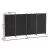 Artiss 4-Panel Room Divider Screen, 345x180cm, Black Velvet - Elegant, Foldable Privacy Solution with Metal Frame