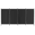 Artiss 4-Panel Room Divider Screen, 345x180cm, Black Velvet - Elegant, Foldable Privacy Solution with Metal Frame