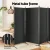 Artiss 4-Panel Room Divider Screen, 345x180cm, Black Velvet - Elegant, Foldable Privacy Solution with Metal Frame