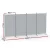 Artiss 4 Panel Room Divider Screen 345x180cm Grey – Foldable, Lightweight, Metal Frame, Adjustable, Home/Office Use