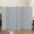 Artiss 4 Panel Room Divider Screen 345x180cm Grey – Foldable, Lightweight, Metal Frame, Adjustable, Home/Office Use