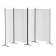 Artiss 4 Panel Room Divider Screen 345x180cm White Fabric, Foldable, Lightweight, Metal Frame, for Home or Office Artiss 4 Panel Room Divider Screen 345x180cm White Fabric, Foldable, Lightweight, Metal Frame, for Home or Office