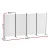 Artiss 4 Panel Room Divider Screen 345x180cm White Fabric, Foldable, Lightweight, Metal Frame, for Home or Office