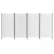 Artiss 4 Panel Room Divider Screen 345x180cm White Fabric, Foldable, Lightweight, Metal Frame, for Home or Office