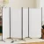 Artiss 4 Panel Room Divider Screen 345x180cm White Fabric, Foldable, Lightweight, Metal Frame, for Home or Office