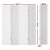 Artiss 4 Panel Room Divider Screen - 164x170cm, Pine Wood & MDF, White Pegboard Design, Foldable & Portable Divider