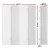 Artiss 4 Panel Room Divider Screen - 164x170cm, Pine Wood & MDF, White Pegboard Design, Foldable & Portable Divider