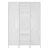 Artiss 3 Panel Room Divider, Circle Design, 132x170cm, White, Pine Wood & MDF, Foldable, for Home & Office Privacy