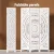 Artiss 3 Panel Room Divider, Circle Design, 132x170cm, White, Pine Wood & MDF, Foldable, for Home & Office Privacy