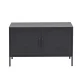 ArtissIn Artiss Buffet Sideboard Metal Cabinet, Cold Rolled Steel, Charcoal, 100x40x64cm, Modern Storage Solution