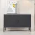 ArtissIn Artiss Buffet Sideboard Metal Cabinet, Cold Rolled Steel, Charcoal, 100x40x64cm, Modern Storage Solution