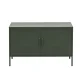 ArtissIn Buffet Sideboard Metal Cabinet, Cold Rolled Steel, Green Pine, 100x40x64cm, Modern Functional Design