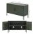 ArtissIn Buffet Sideboard Metal Cabinet, Cold Rolled Steel, Green Pine, 100x40x64cm, Modern Functional Design
