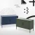ArtissIn Buffet Sideboard Metal Cabinet, Cold Rolled Steel, Green Pine, 100x40x64cm, Modern Functional Design