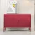 ArtissIn Buffet Sideboard, Cold Rolled Steel, Pink, 100x40x64cm - Modern Storage Cabinet with Adjustable Shelf