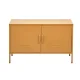ArtissIn Buffet Sideboard Metal Cabinet, Cold Rolled Steel, Yellow, 100x40x64cm - Modern Storage Solution Australia