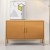 ArtissIn Buffet Sideboard Metal Cabinet, Cold Rolled Steel, Yellow, 100x40x64cm - Modern Storage Solution Australia