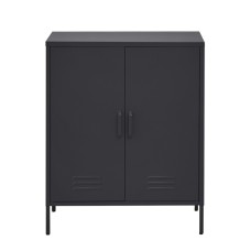 ArtissIn Buffet Sideboard, Cold Rolled Steel, Charcoal, 80x40x101.5cm - Modern Storage Solution with Versatile Design ArtissIn Buffet Sideboard, Cold Rolled Steel, Charcoal, 80x40x101.5cm - Modern Storage Solution with Versatile Design