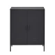 ArtissIn Buffet Sideboard, Cold Rolled Steel, Charcoal, 80x40x101.5cm - Modern Storage Solution with Versatile Design