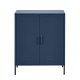ArtissIn Buffet Sideboard Metal Cabinet, Cold Rolled Steel, SWEETHEART Blue, 80x40x101.5cm, Modern Storage Solution