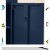 ArtissIn Buffet Sideboard Metal Cabinet, Cold Rolled Steel, SWEETHEART Blue, 80x40x101.5cm, Modern Storage Solution