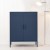 ArtissIn Buffet Sideboard Metal Cabinet, Cold Rolled Steel, SWEETHEART Blue, 80x40x101.5cm, Modern Storage Solution