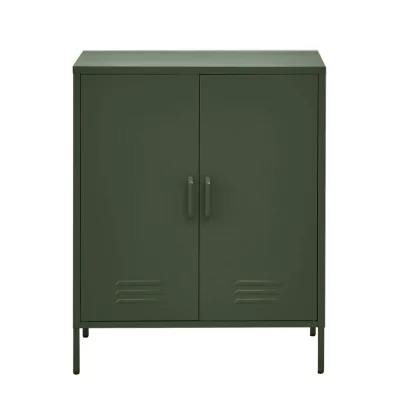 ArtissIn Artiss Buffet Sideboard Metal Cabinet, Green, 80x40x101.5cm - Modern Storage Solution, Stylish Design