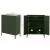 ArtissIn Artiss Buffet Sideboard Metal Cabinet, Green, 80x40x101.5cm - Modern Storage Solution, Stylish Design