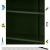 ArtissIn Artiss Buffet Sideboard Metal Cabinet, Green, 80x40x101.5cm - Modern Storage Solution, Stylish Design