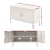 ArtissIn Buffet Sideboard Metal Cabinet, Cold Rolled Steel, White, 80x40x101.5cm, Stylish Storage Solution Australia