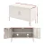 ArtissIn Buffet Sideboard Metal Cabinet, Cold Rolled Steel, White, 80x40x101.5cm, Stylish Storage Solution Australia