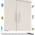 ArtissIn Buffet Sideboard Metal Cabinet, Cold Rolled Steel, White, 80x40x101.5cm, Stylish Storage Solution Australia
