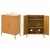 ArtissIn Artiss Buffet Sideboard Metal Cabinet, Yellow, 80x40x101.5cm - Modern Storage Solution, Versatile Design