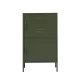ArtissIn Buffet Sideboard Metal Cabinet - Double Green, 60x40x101.5cm, Modern Storage Solution with Adjustable Shelves