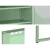 ArtissIn Buffet Sideboard Metal Cabinet, Cold-Rolled Steel, 85x40x120cm, Light Green, Modern Storage Solution ELLA