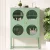 ArtissIn Buffet Sideboard Metal Cabinet, Cold-Rolled Steel, 85x40x120cm, Light Green, Modern Storage Solution ELLA