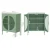 ArtissIn Buffet Sideboard Metal Cabinet, Cold-Rolled Steel, Light Green, 80x40x102cm, Modern Storage Solution