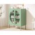 ArtissIn Buffet Sideboard Metal Cabinet, Cold-Rolled Steel, Light Green, 80x40x102cm, Modern Storage Solution