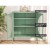 ArtissIn Buffet Sideboard Metal Cabinet, Cold-Rolled Steel, Light Green, 80x40x102cm, Modern Storage Solution