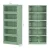 ArtissIn Elia Buffet Sideboard Cabinet, Cold Rolled Steel, Light Green, 79x32x175cm, Mesh Doors, Modern Storage Solution