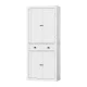 Artiss Buffet Sideboard Cupboard MDF White 76.5x41x184cm - Stylish Storage with Drawers & Shelves, Easy Assembly