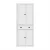 Artiss Buffet Sideboard Cupboard MDF White 76.5x41x184cm - Stylish Storage with Drawers & Shelves, Easy Assembly