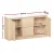 Artiss Buffet Sideboard, Marble Style Tabletop, Pine, 150x40x80cm, Modern Storage, Durable MDF & Particle Board