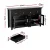 Artiss 130cm Black Buffet Sideboard Storage Cabinet - Clear Glass Doors, Adjustable Shelves, Sturdy Particle Board