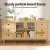 Artiss 150CM Pine Buffet Sideboard Cabinet - Faux Drawers, Glass Doors, Adjustable Shelves, Metal Knobs, Anti-Tip Kit Artiss 150CM Pine Buffet Sideboard Cabinet - Faux Drawers, Glass Doors, Adjustable Shelves, Metal Knobs, Anti-Tip Kit