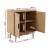 Artiss Rattan Buffet Sideboard, Particle Board, 70x40x75cm, BRIONY Oak, Real Rattan Doors, Eucalyptus Wood Legs