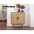 Artiss Rattan Buffet Sideboard, Particle Board, 70x40x75cm, BRIONY Oak, Real Rattan Doors, Eucalyptus Wood Legs